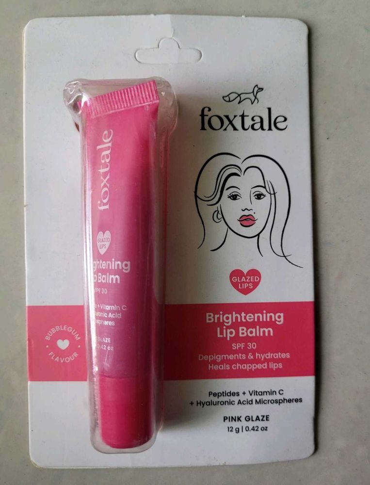 Foxtail Pink Glaze Lightening Lip Balm
