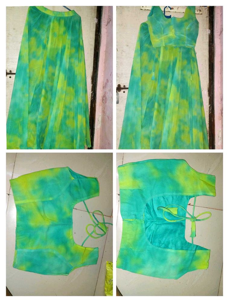 Tie-dye Lehenga Choli Set