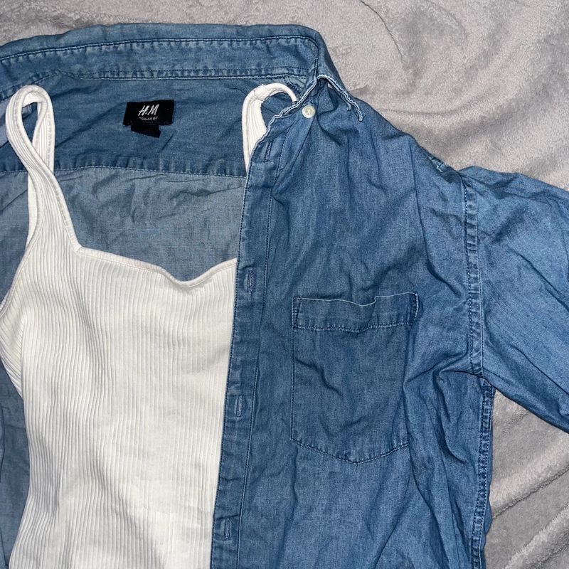 COTTON DENIM SWEATER H&amp;M IMPORTED