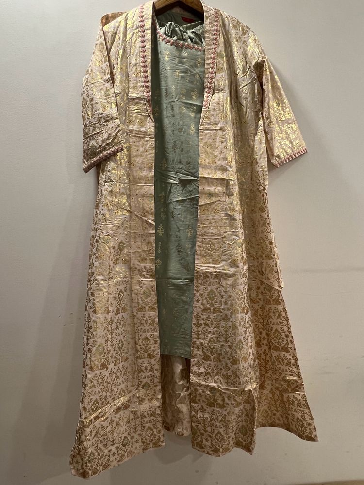 Kurti With Bottom &amp; Jacket