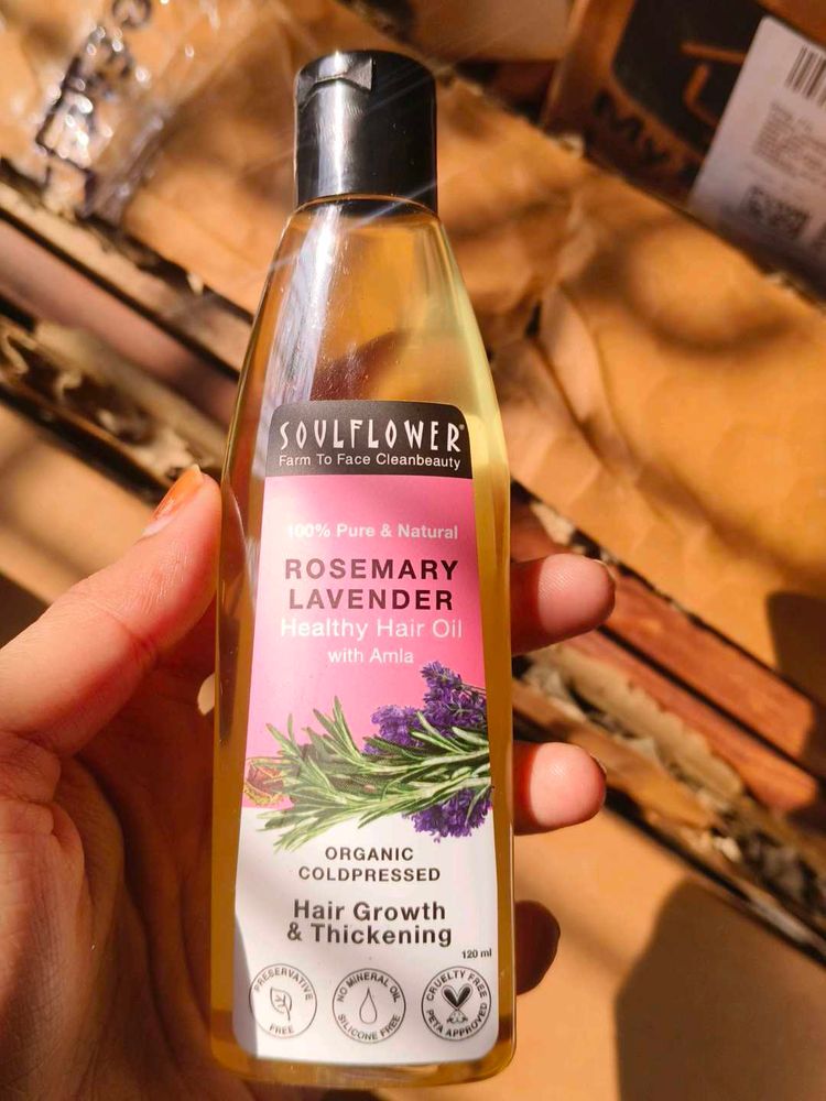 Soulflower Rosemary Lavender Hair Oil(Only Cash)