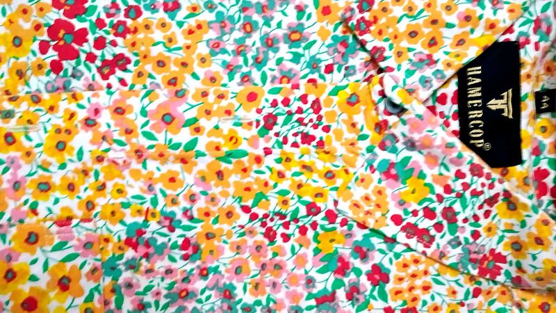 Floral Print Shirt Full sleeve