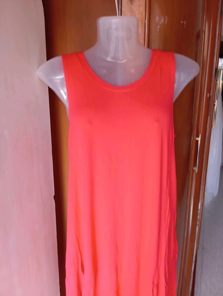 Coral Tank Dress