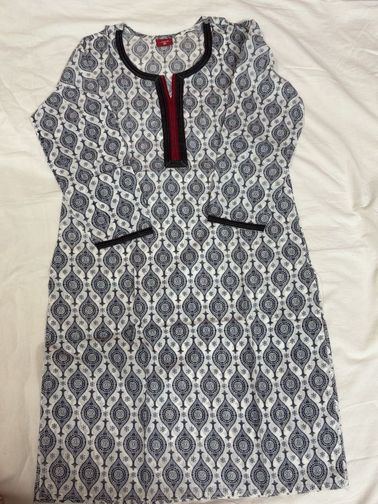 Printed Cotton Short Kurti
