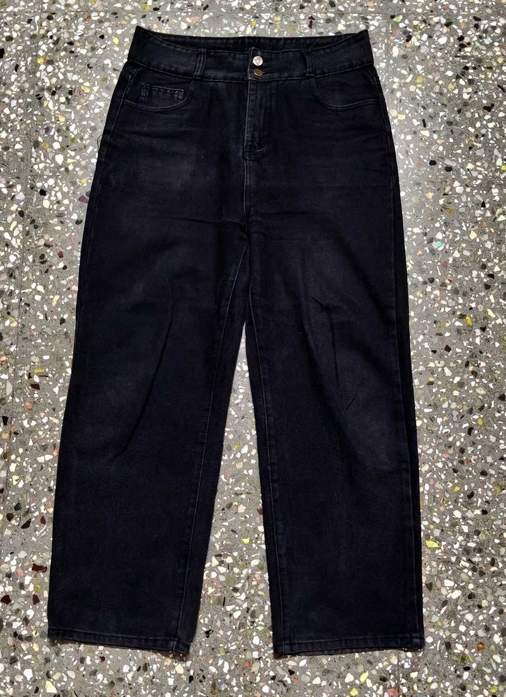 Black Straight Jeans