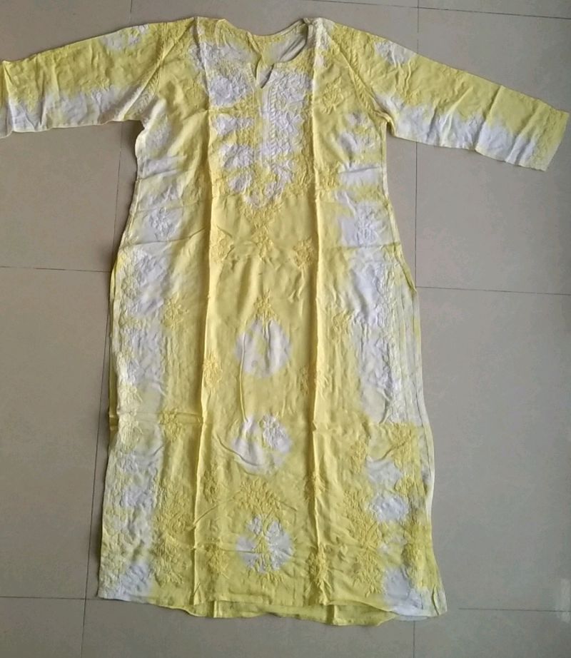 Yellow Kurti Size -XXL
