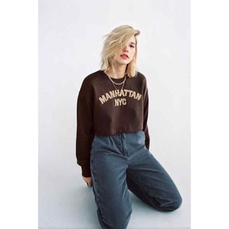 Zara cropped Sweatshirt