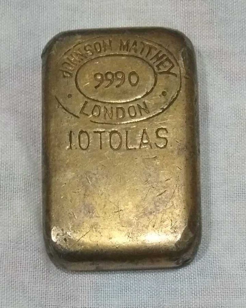 Collectible Johnson Matthey London Lead Metal Bar.