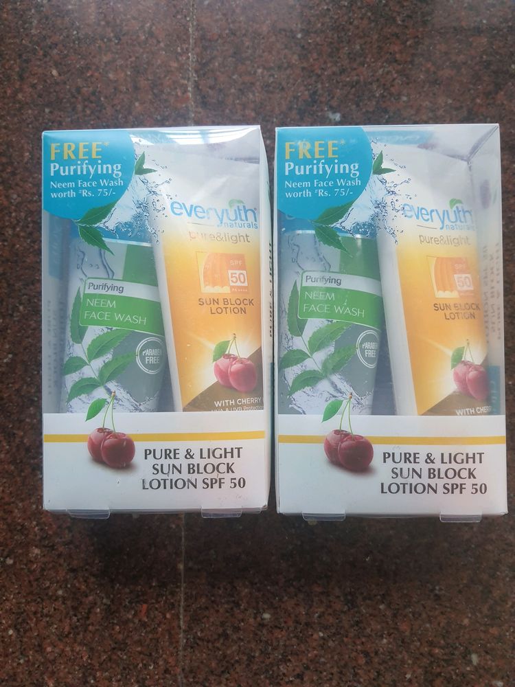 Combo Of Face Wash And Sunscreen