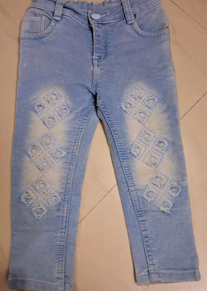Embroidered Jeans