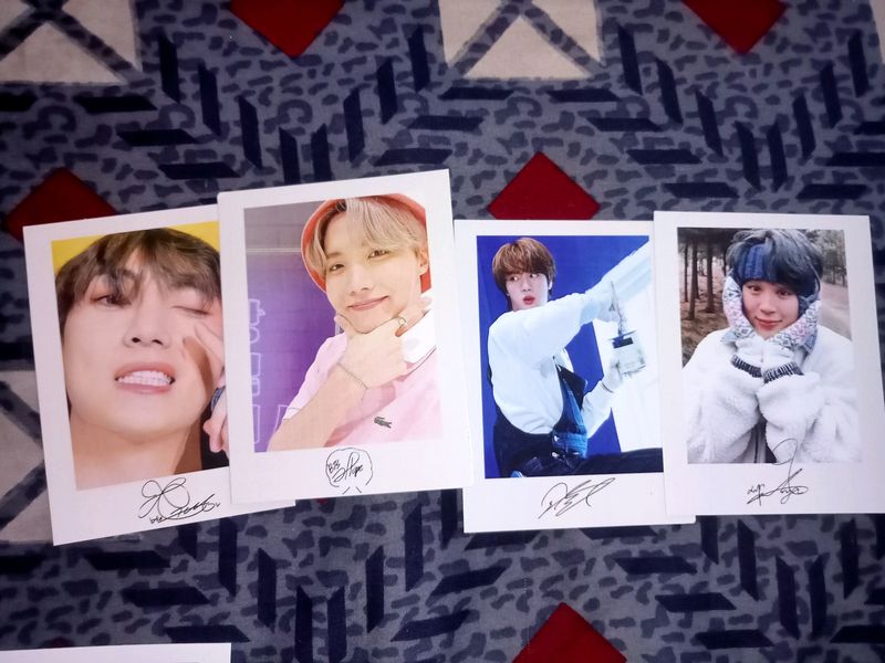 BTS Signature Photo Card