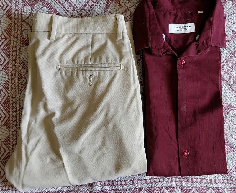 Men Formal Pant Shirt Pair