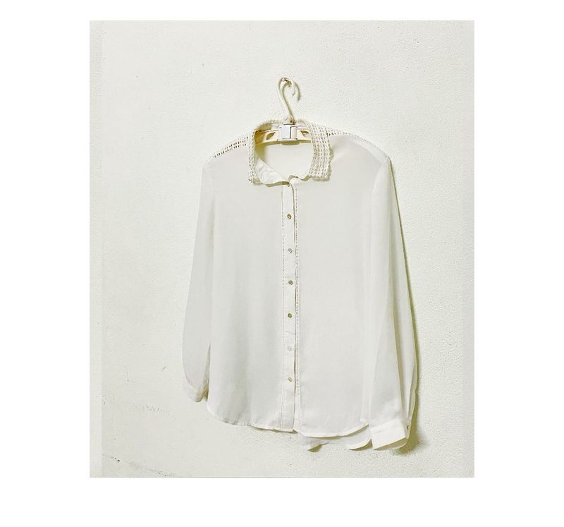 MANGO Suit Blouse LACY shirt For Women