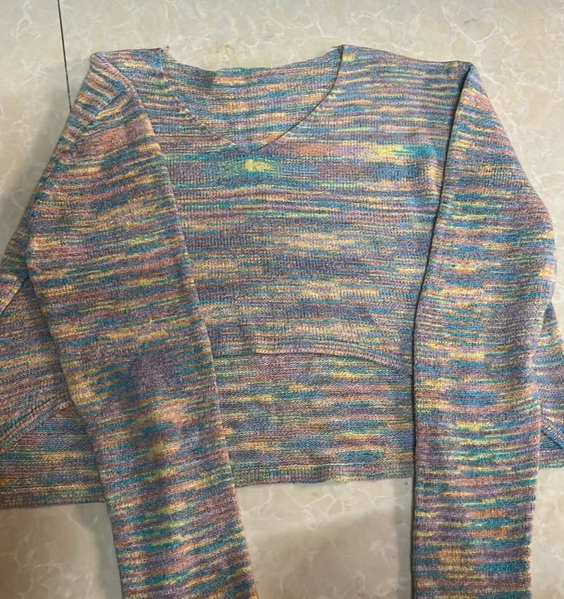 stylis crop Knit pullover