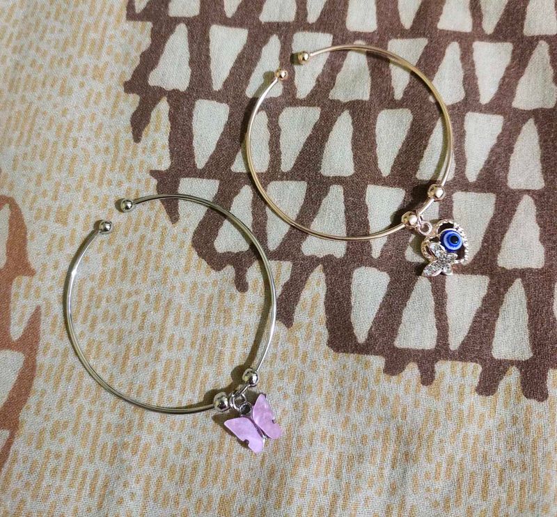 Adjustable Charm Bangles (Set of 2)