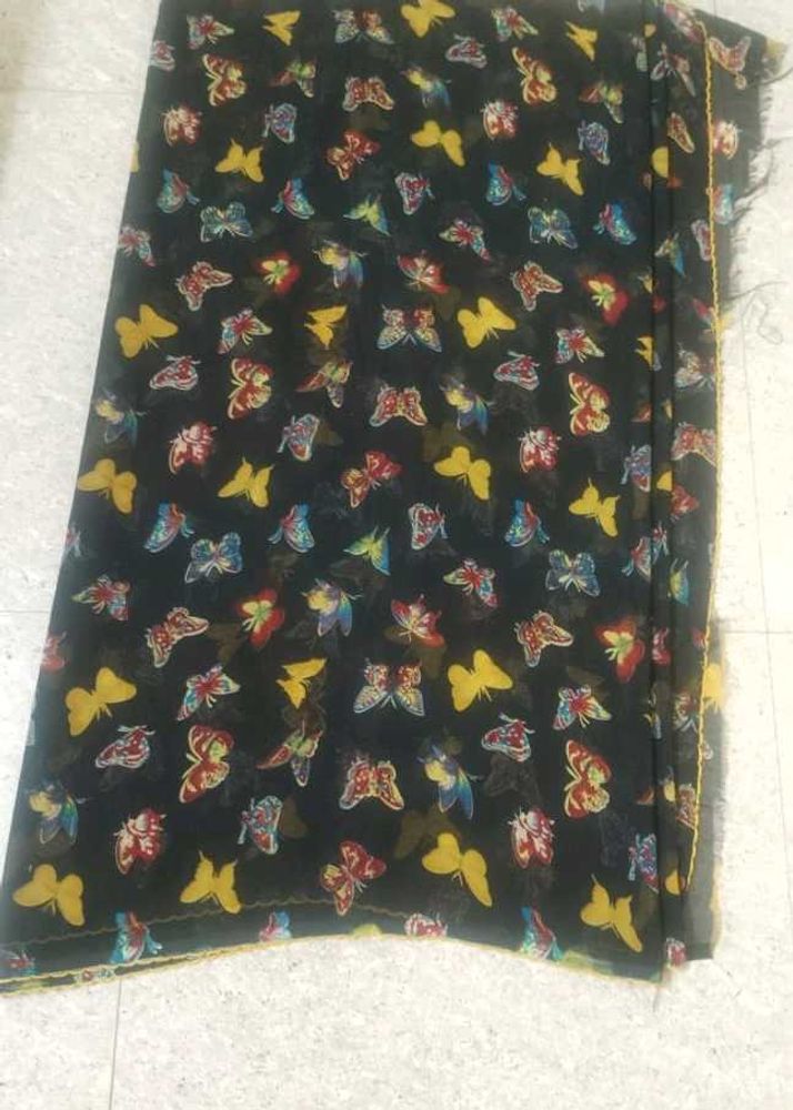 Vibrant Butterfly Print Saree – Eye-Catching
