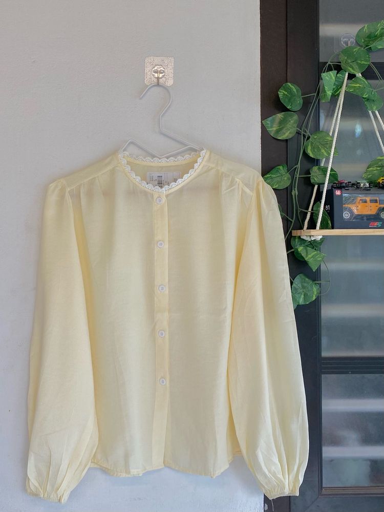 Pastel Yellow Blouse
