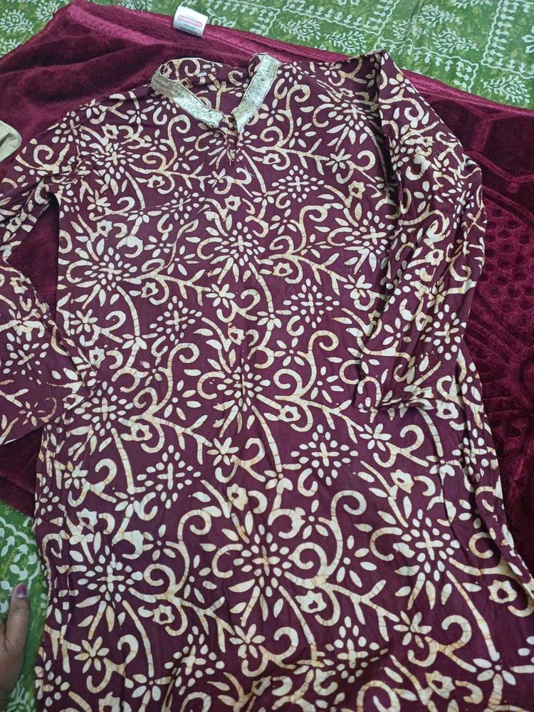 Batik Print Cotton Kurti
