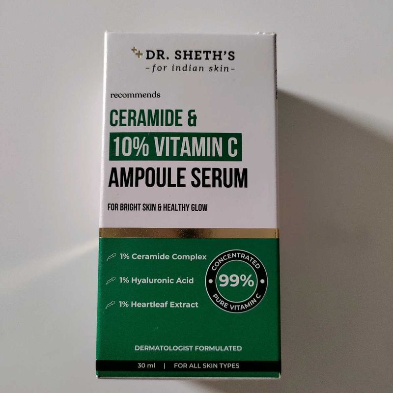 Dr Sheth&#39;s Ceramide &amp; 10% Vitamin C Ampoule Serum