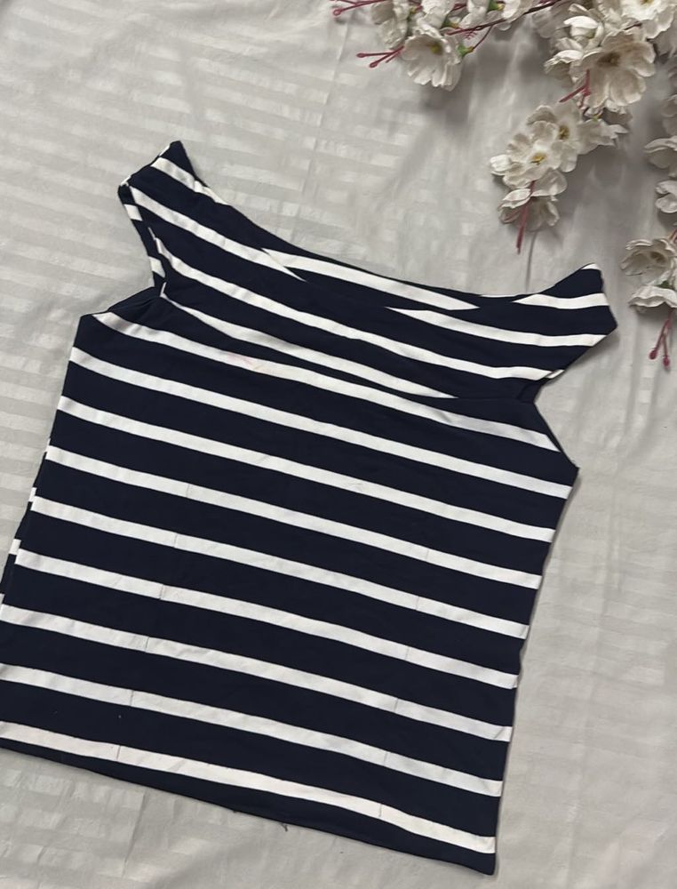 Striped Off-Shoulder Top