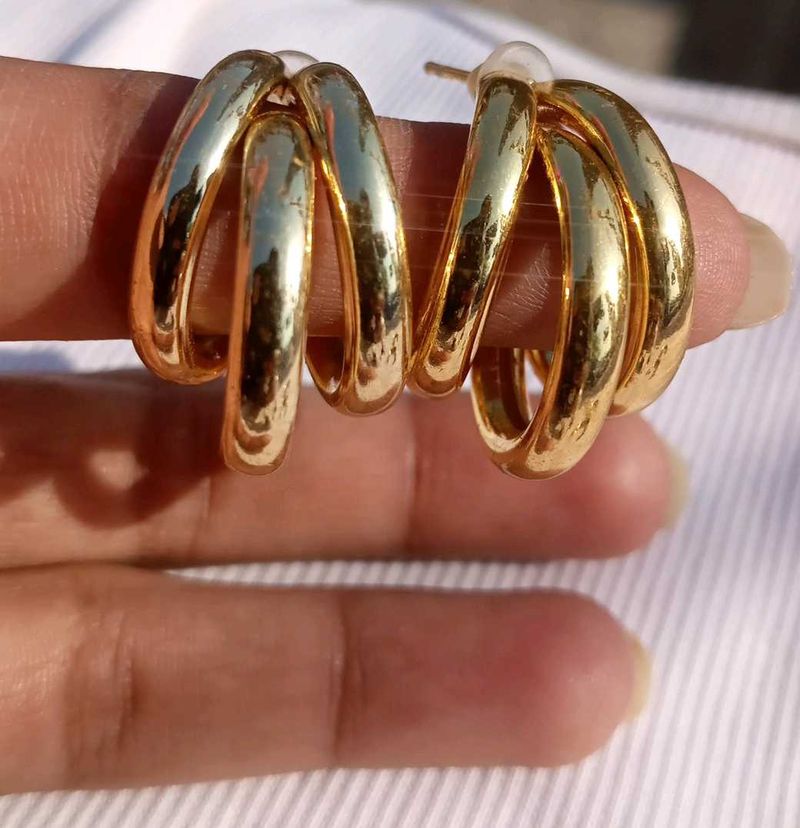 Triple Hoop Earrings