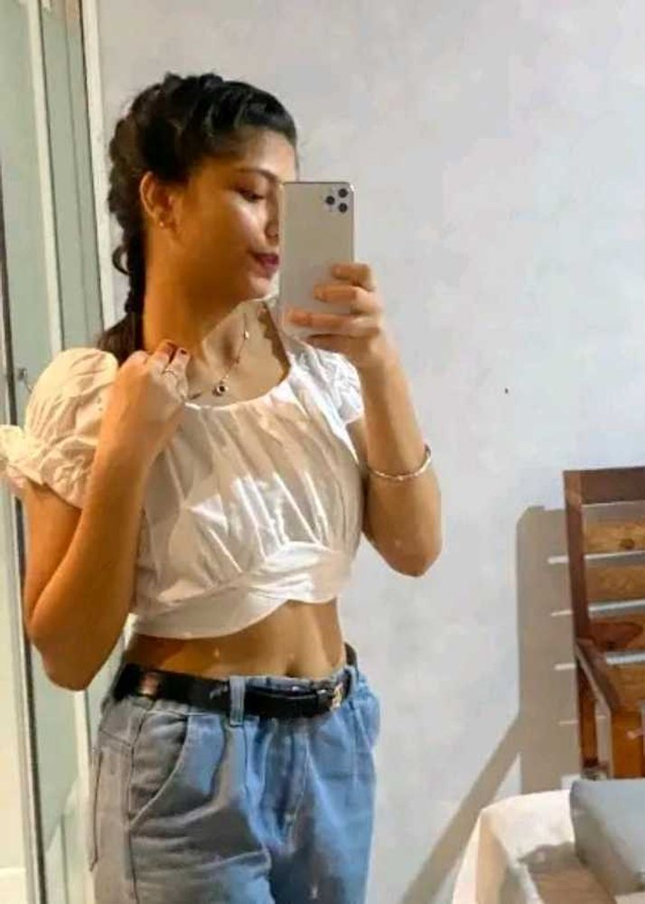 White Crop Top