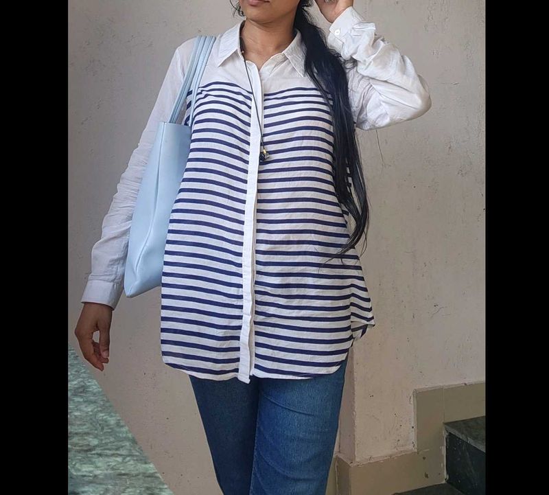 Stripped White Shirt