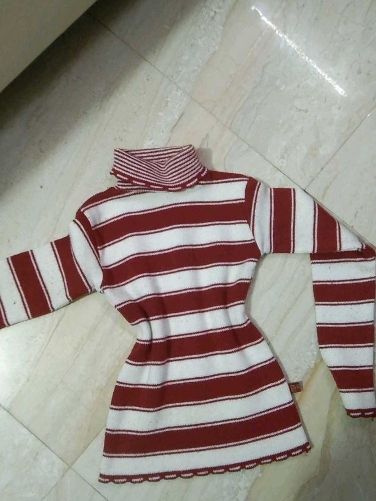 Striped Turtleneck Sweater