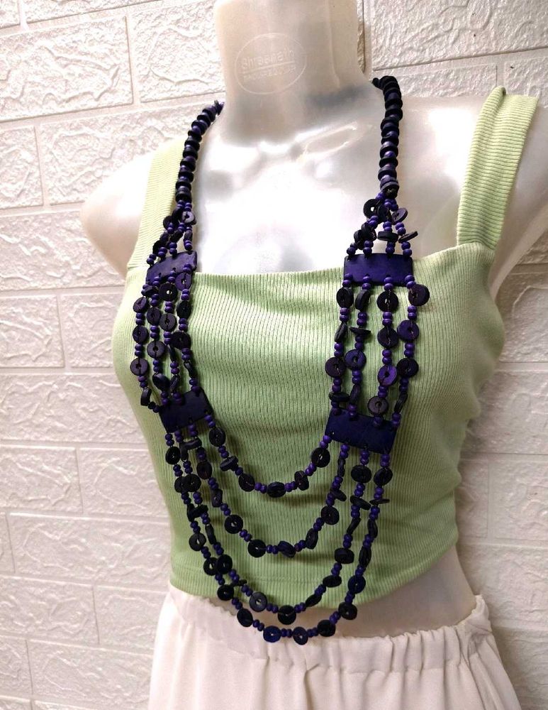 🎄Buy 1, Get 1 Free🎁 Layered Wooden Bead Necklace