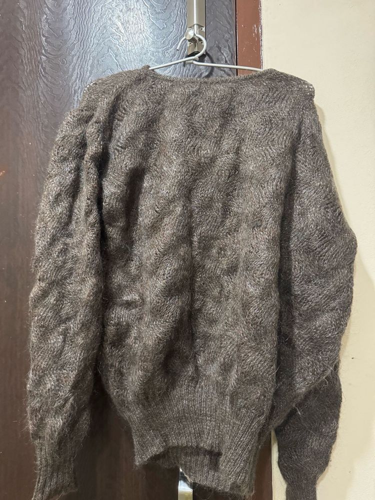 Vintage Brown Knit Sweater