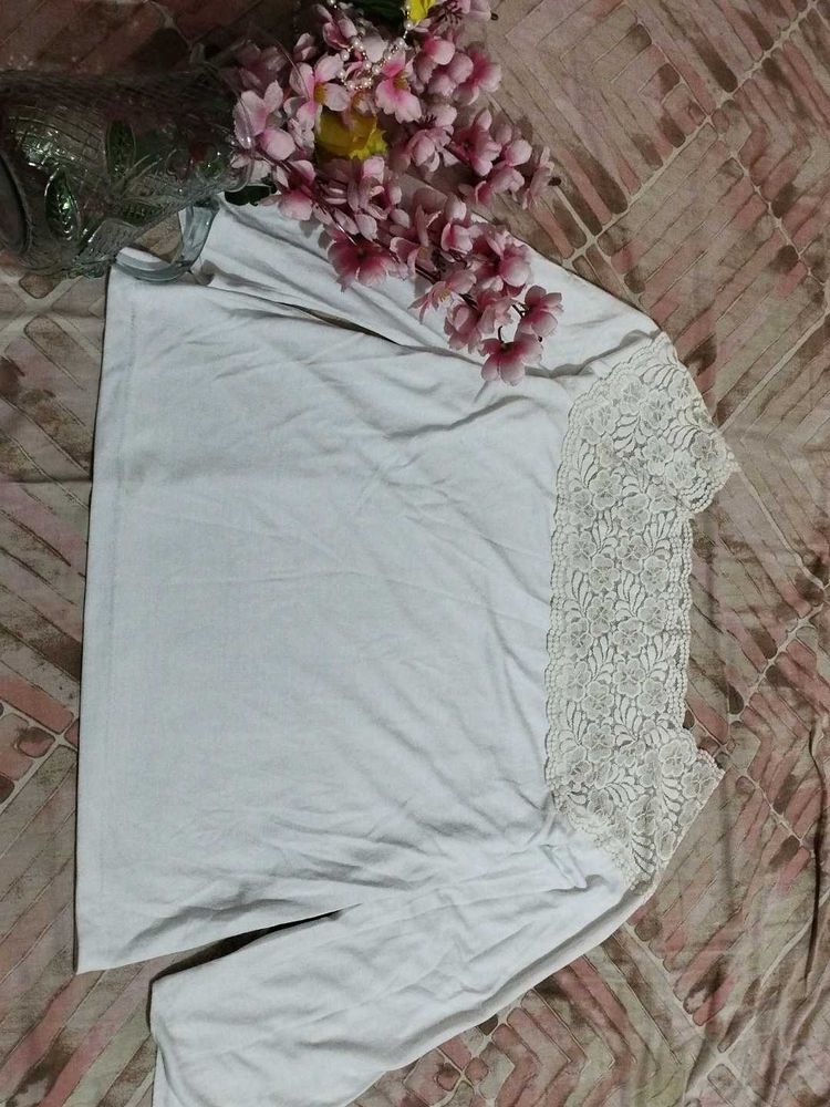 Lace Detail Long Sleeve Top