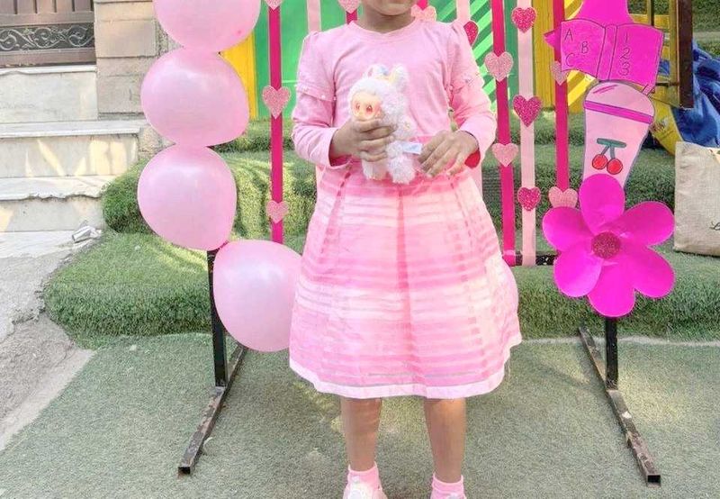 Cute Pink Girls Dress