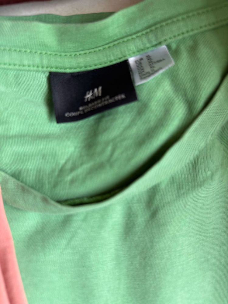 Combo Of 2 H&amp;M Green Relaxed Fit Tee