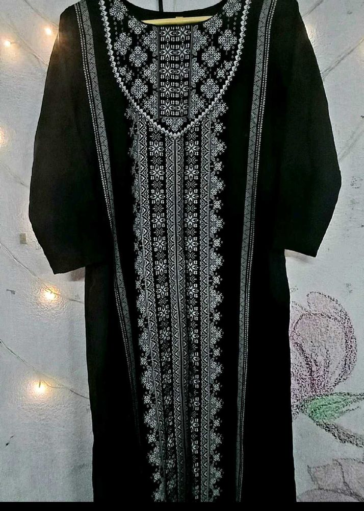Long Black Kurti