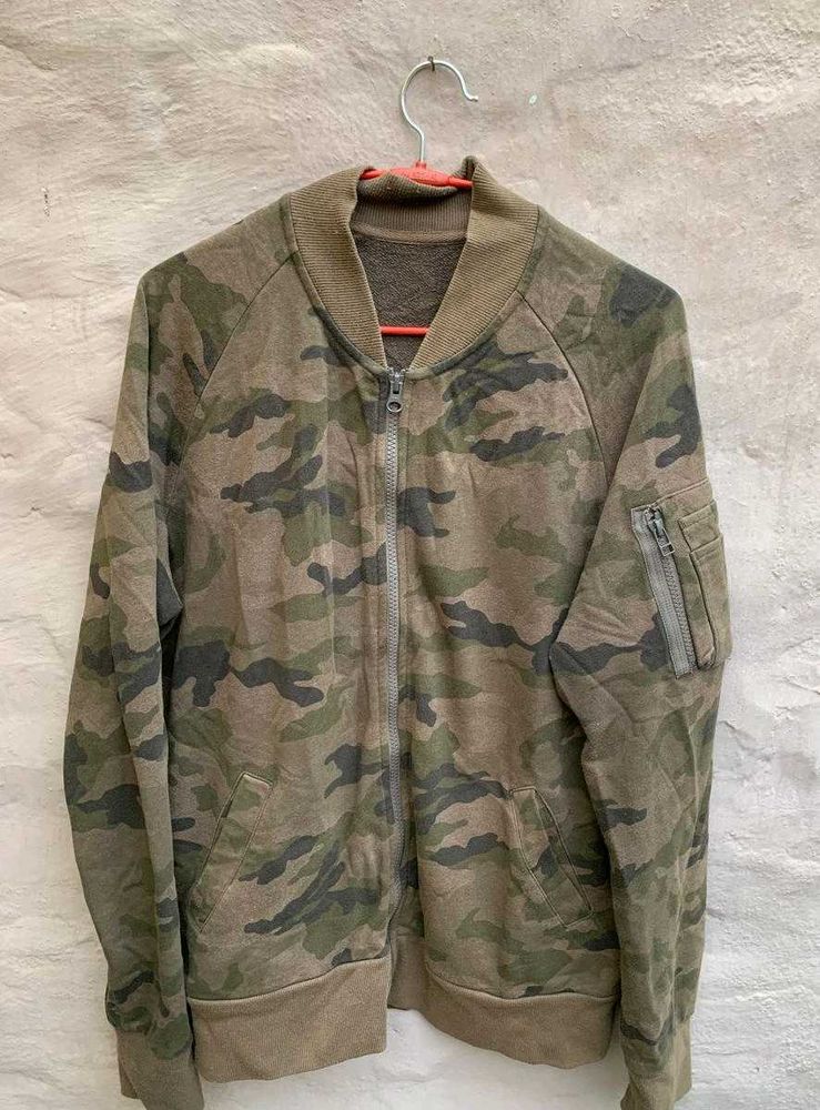 Camo Branded Bomber Jacket