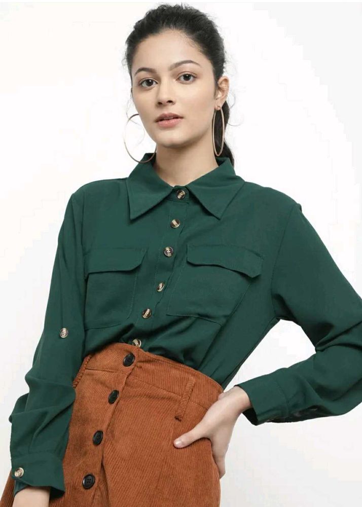 Green Casual Shirt