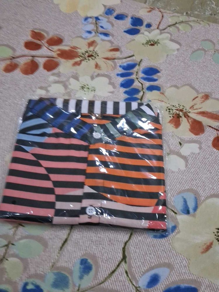 Striped Button-Down Shirt.B1 GET1 ONLY TODAY