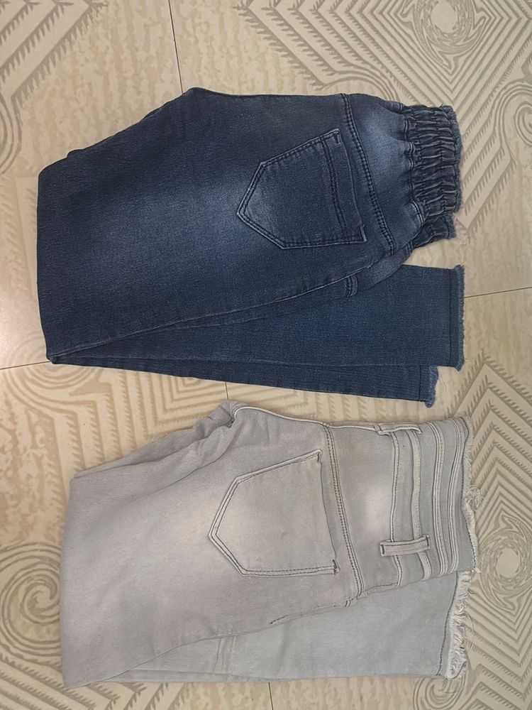 Stylish Denim Jeans - Pair For Girls