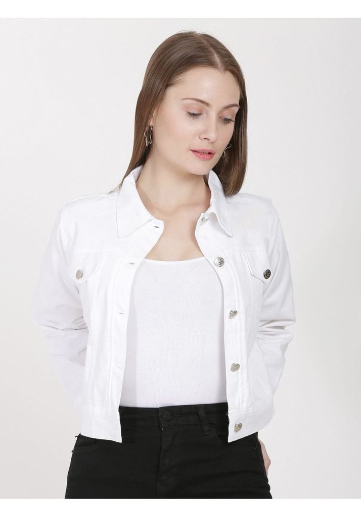 Stylish White Denim Jacket