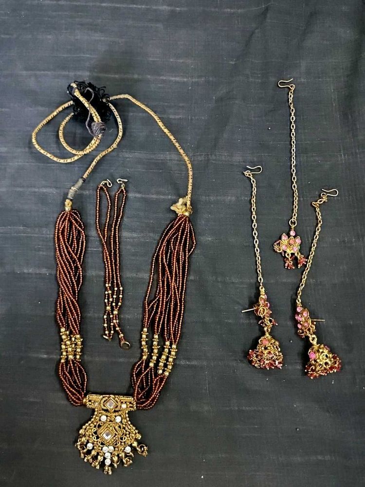 Assorted Jewelry Set - Choker &amp; Maang Tikka