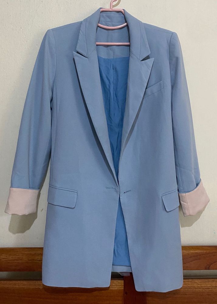 Blue Oversized Blazer