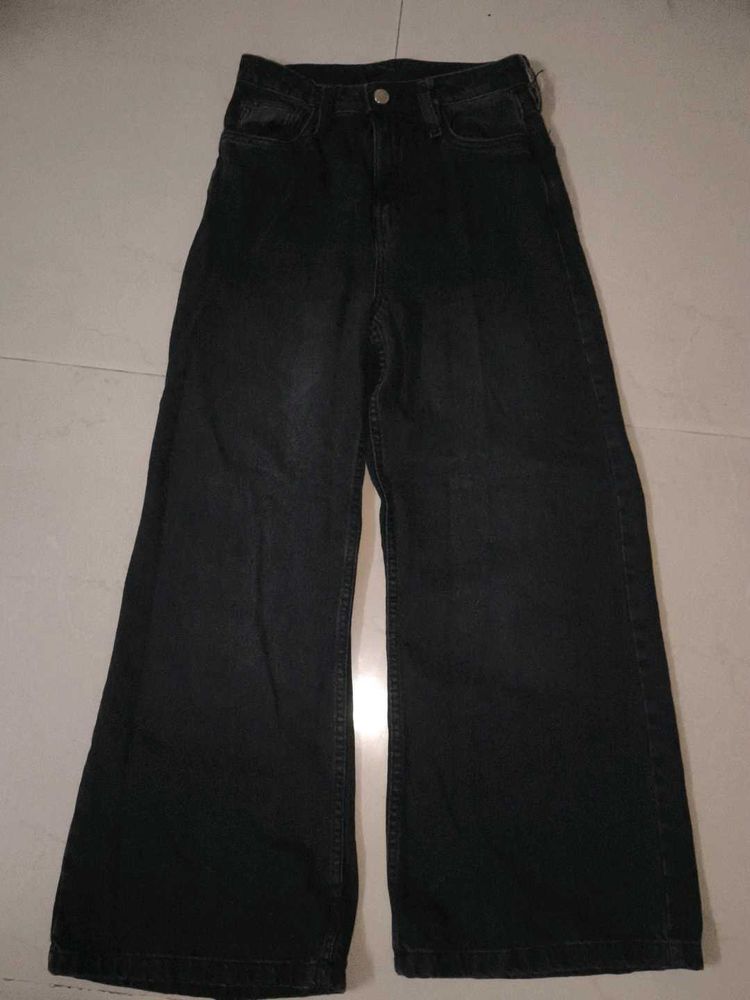 Ultra Baggy Y2k Streetwear Denim Black Washed Jean