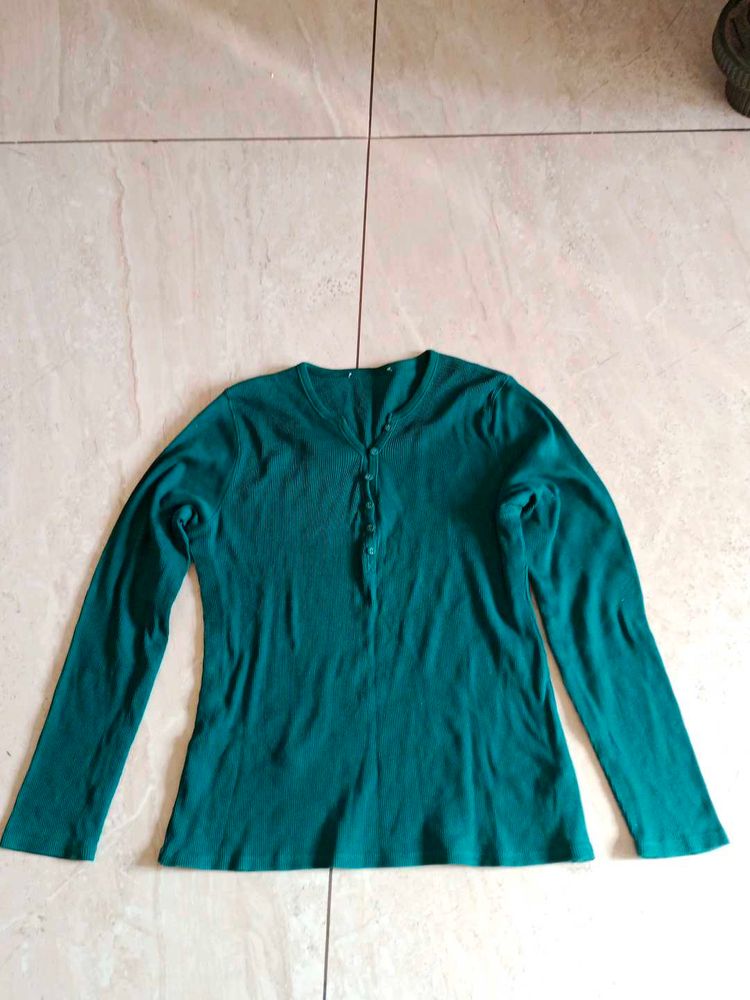 Green Long Sleeve cardigan