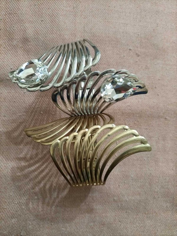 Unique Metal Cuff Bracelets (Set of 2)