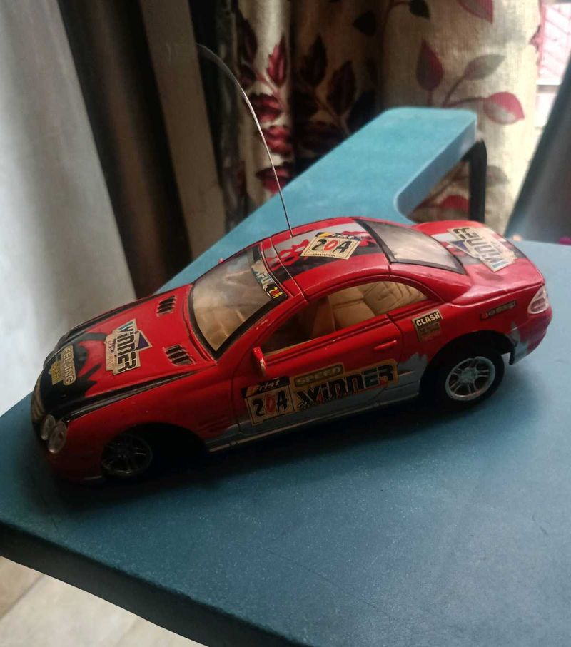 Vintage Red RC Race Car