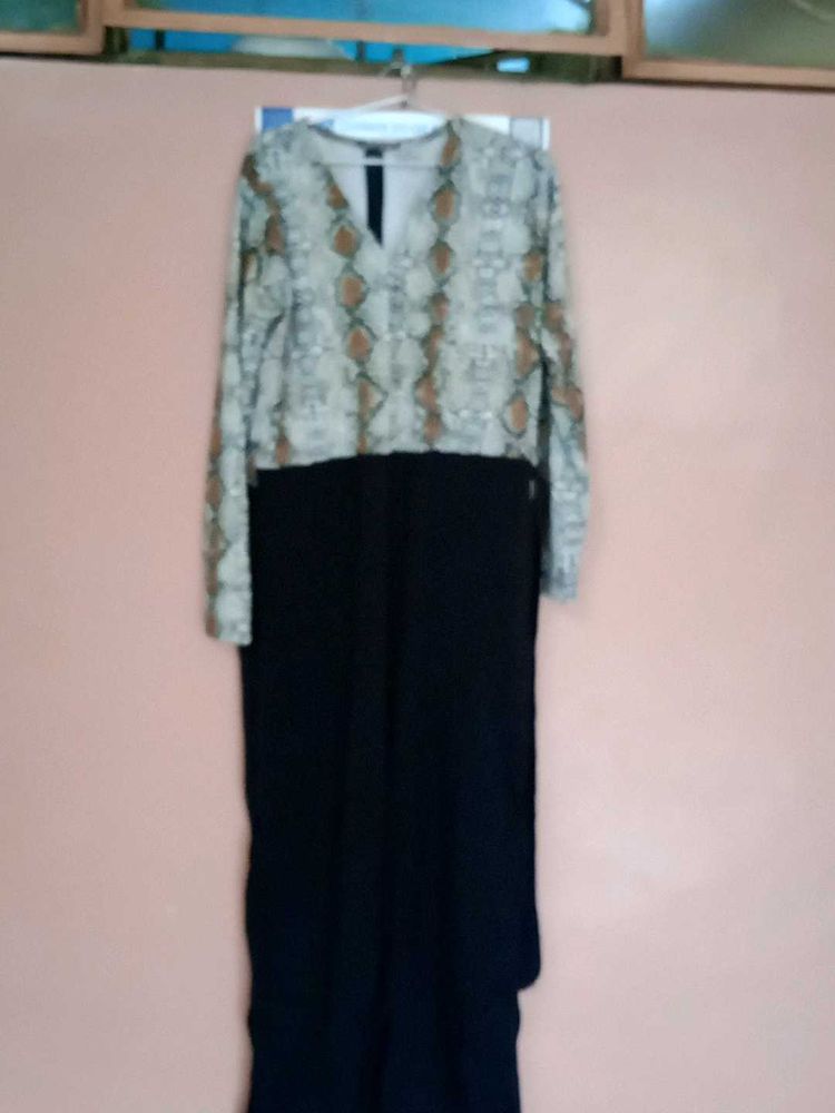 Stylish Snakeskin Print Dress