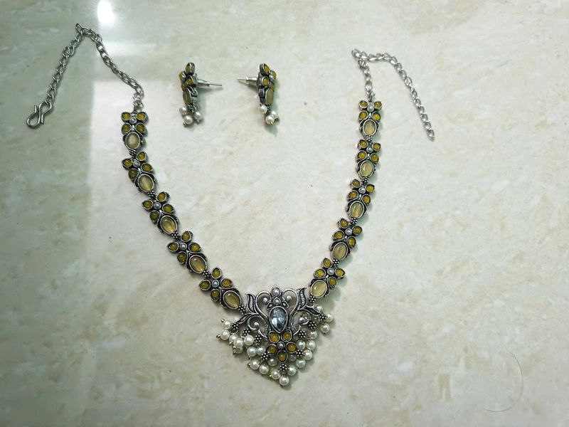 German Silver Necklace Set