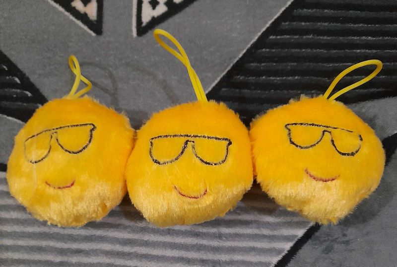Emoji Plush Keychains