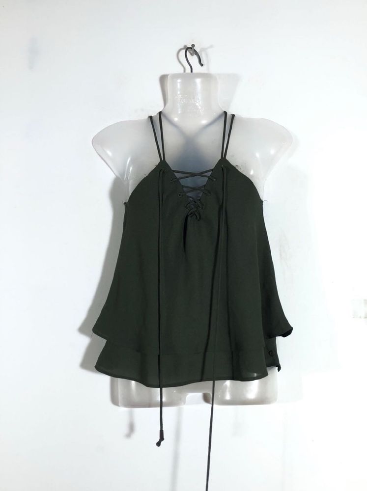Dark Green Top