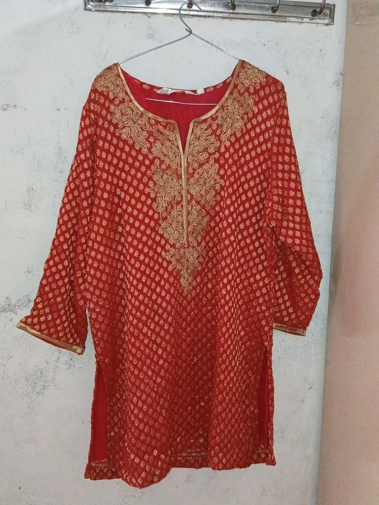 Biba Red Ethnic Tunic